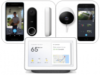 Smart Home Starter Kit - Doorbell, 2 Outdoor Cameras, Hub Charcoal